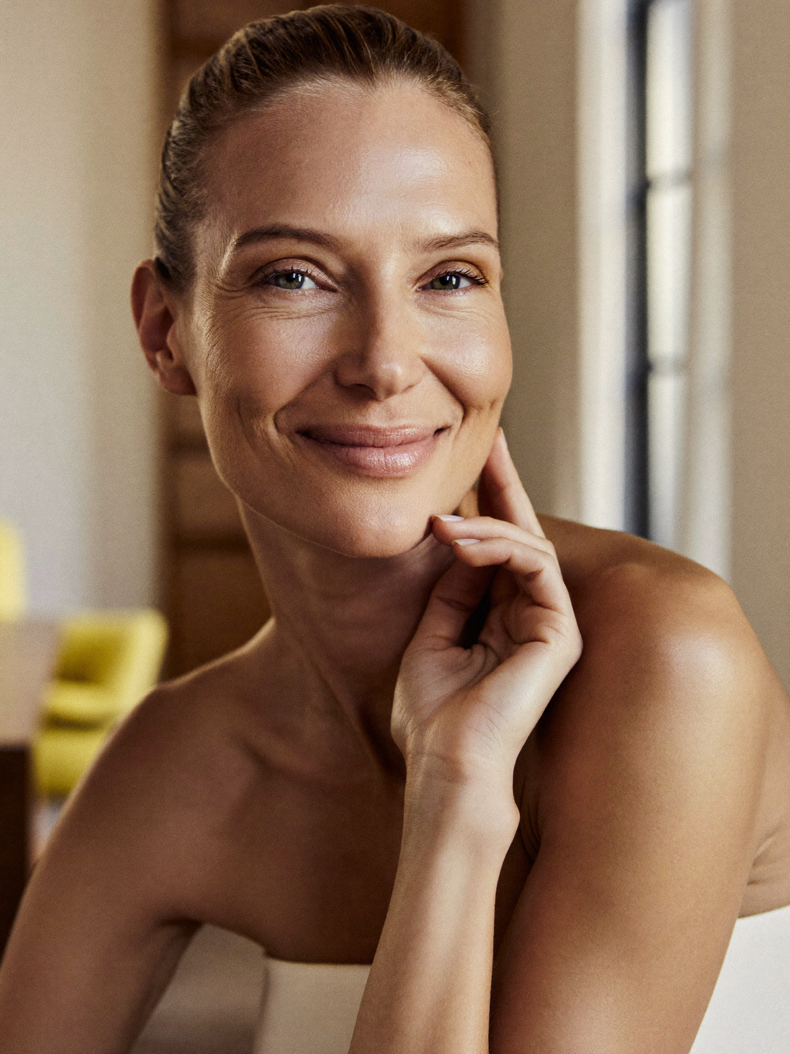 A naturally refreshed woman — still herself, only rested